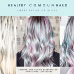 un collage de cheveux de différentes couleurs