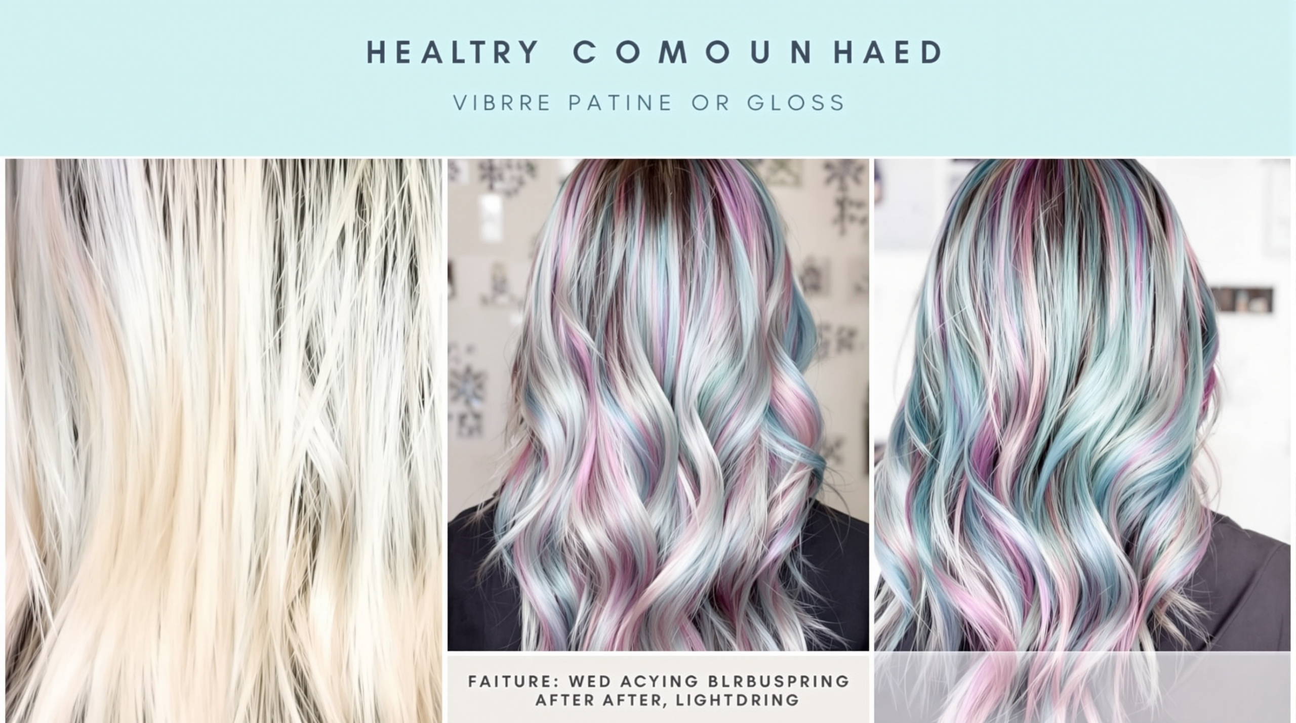 un collage de cheveux de différentes couleurs